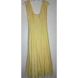 New with tags Butter Yellow Lace-Up Guizio Women's Leila Sundress Size Small